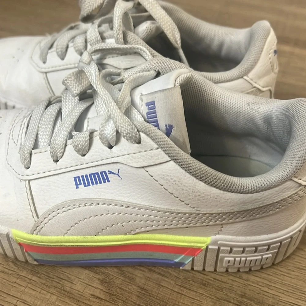 Girls, puma shoes/sneakers leather upper size 1C